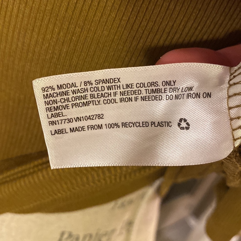 A New Day olive army green shortsleeve ribbed mock turtleneck business casual XS - Picture 6 of 8